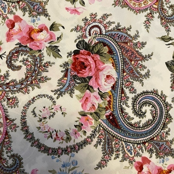 Vintage Victorias Secret Gold Label Rose Floral And Paisley Print Chemise Slip - Picture 2 of 6